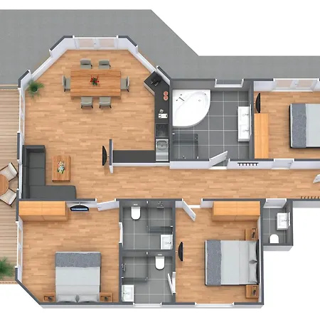 Apartment Alpendiamond In & Bike Out 200, 400 & Penthouse 600 *